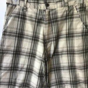 Niko Men Shorts  34 Tan Plaid